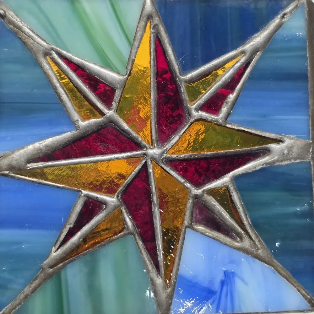 Vintage 70s stained